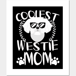 Glasses Coolest Westie Dog Mom Posters and Art
